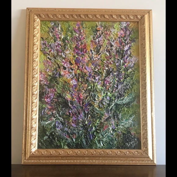 GINETTE CALLAWAY Acrylic Painting Gorgeous Frame 14X11 Color of Y… - Picture 8 of 10